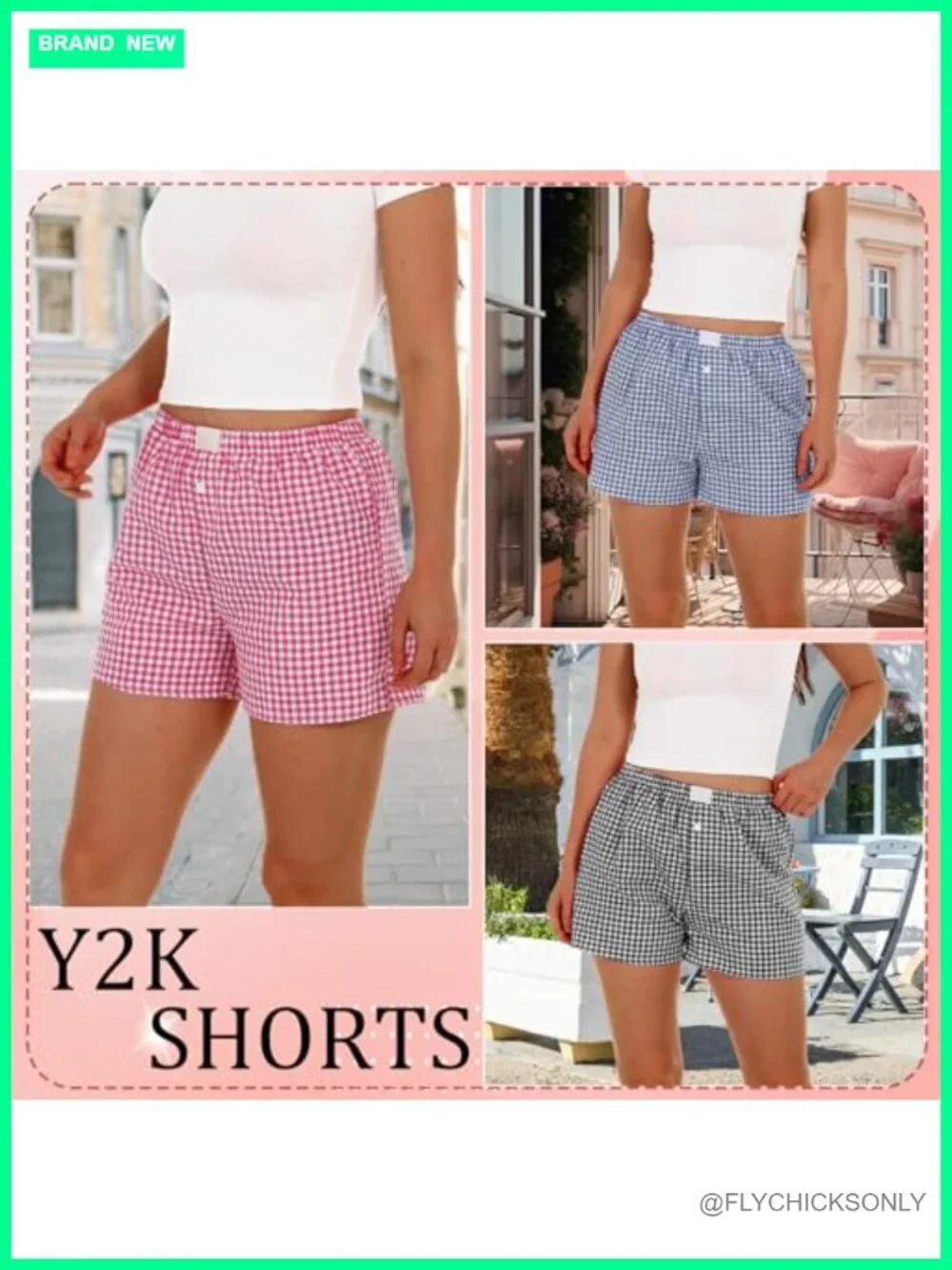 3 Pack Womens Boxer Shorts Lounge Pajama Sleep Shorts Y2k